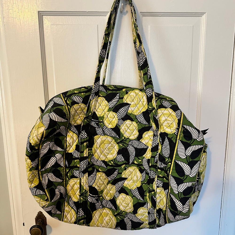 Vera Bradley Large Duffle Bag in La Neon Rose